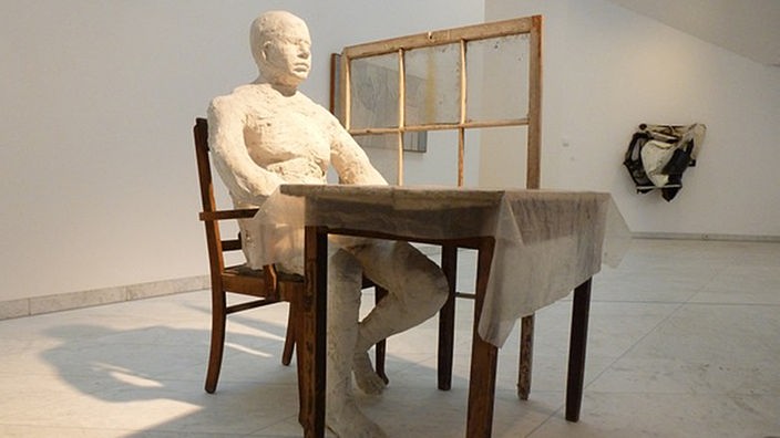 George Segal: Man Seated at Table