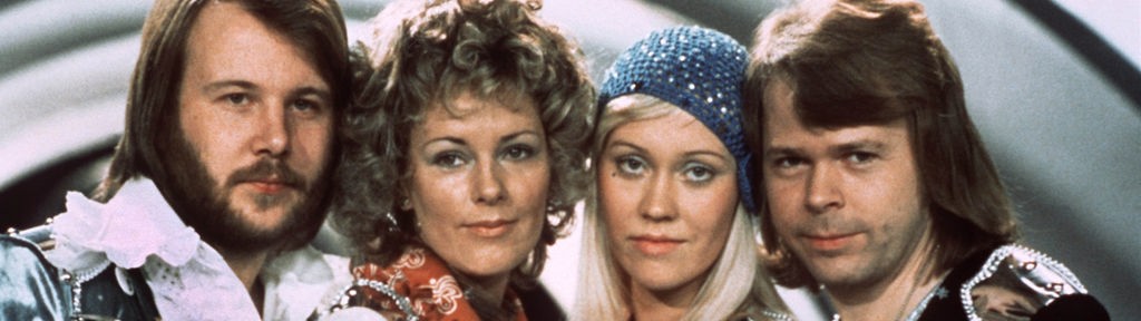 Popgruppe ABBA 1974 beim Grand Prix