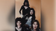 Die Mitglieder der Band Queen in den 70ern 
