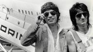 Ron Wood und Mick Jagger, 1980