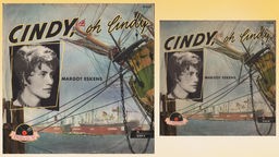 Plattencover: Margot Eskens "Cindy, oh Cindy" [Schellack- (l.) und Vinyl-Hülle (r.)]