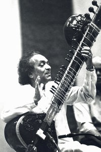 Ravi Shankar in der Kölner Musikhochschule 1985