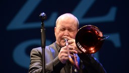 Der Posaunist Nils Landgren beim WDR 3 Jazzfest 2016 in Münster