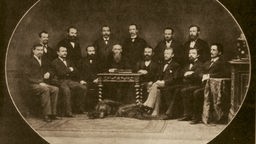 Delegierte und Gäste kurz vor der Gründung des ADAV 1863