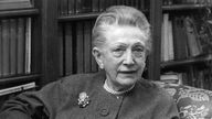 Agnes Windeck am 26. März 1963, einen Tag vor ihrem 75. Geburtstag