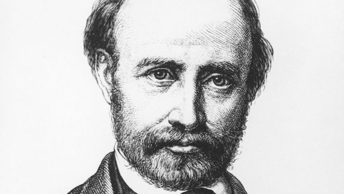 Friedrich Hebbel, Porträt, ca. 1860