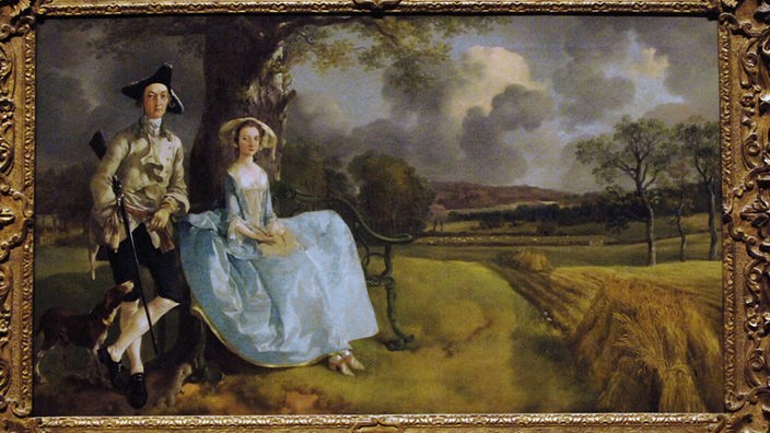 Ölgemälde "Mr. und Mrs. Andrews", 1750, National Gallery London