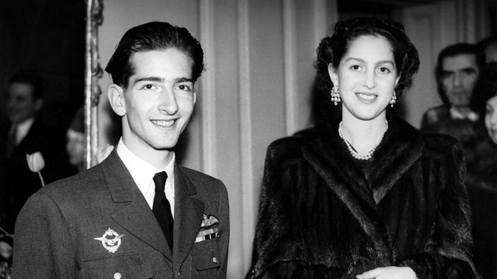 Peter II. und Alexandra von Griechenland, Hochzeit 1944