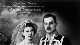 Herzog Ernst August und Prinzessin Viktoria Louise von Preussen, Hochzeitsfoto