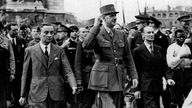 Charles de Gaulle und Delegation, 1944