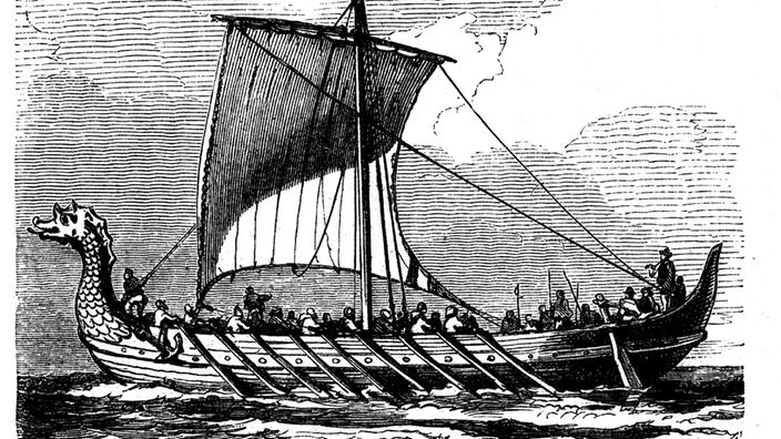 Wikingerschiff aus dem 10 Jahrhundert