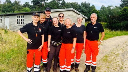 Gruppenfoto der Rettungshundestaffel Münsterland.