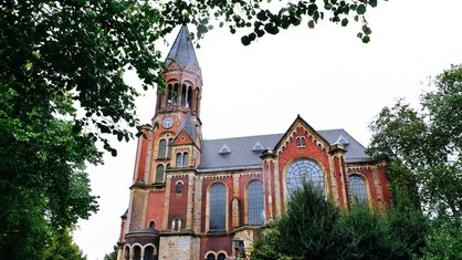 Die Kreuzeskirche in Essen, Außenansicht