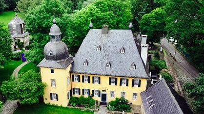 Luftaufnahme des Schlosses Lüntebeck