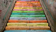 Holsteiner Treppe, künstlerisch gestaltete Treppe in Wuppertal