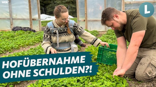 Landwirtin Marie Woeste auf ihrer Mini-Anbaufläche