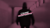 Ein Banner für den Lokalzeit Newsletter zum Thema Verbrechen. Dort steht mit weißer Schrift auf rotem Grund: "Crime - Lokalzeit Newsletter".