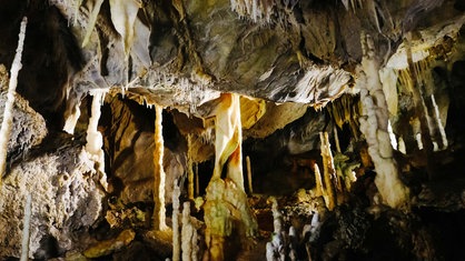 Die Atta-Höhle mit ihren Tropfsteinen.