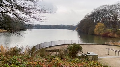 Der Ausblick auf den Berger See in Gelsenkirchen