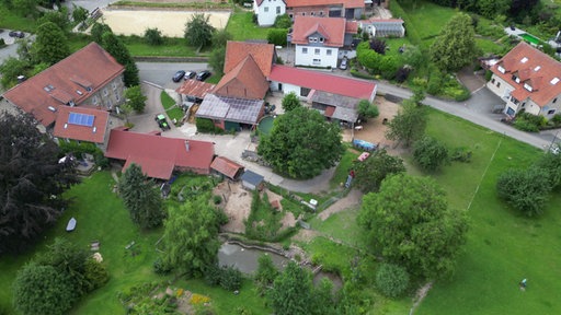  "Kaiser's Hof" in Bellenberg von oben