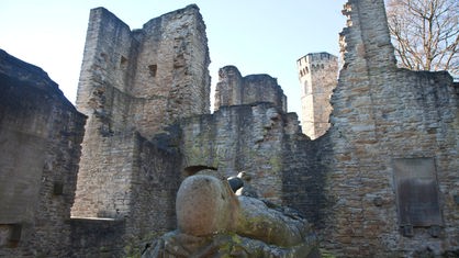 Verfallene Ruine einer alten Burg