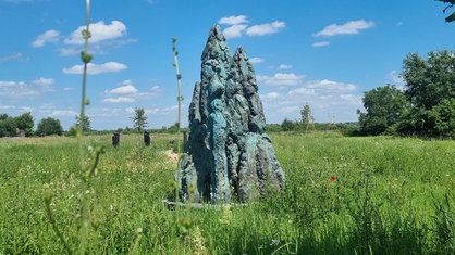 Eine Skulptur im Park der Sinne