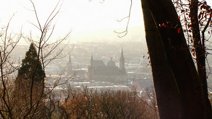 Der Blick vom Lousberg auf die Stadt Aachen