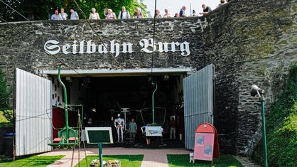 Seilbahn von Schloss Burg