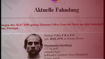 Fahndungsfoto von Norman Franz