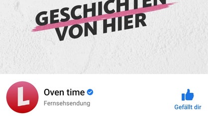 Die Facebook-Seite der Lokalzeit heißt wegen eines Fehlers bei Meta plötzlich Oven Time