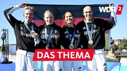 Olympische Spiele Paris 2024: Olympiasieger Triathlon Mixed-Staffel - Tim Hellwig, Laura Lindemann, Lisa Tertsch und Lasse Lührs