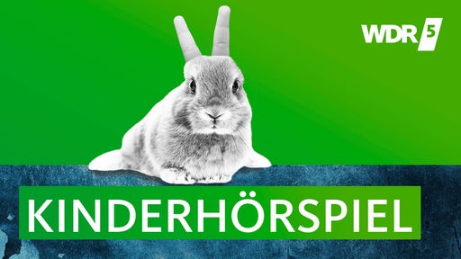 Podcastcover zum WDR 5 Kinderhörspiel, flauschiger Hase