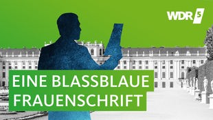 Silhouette eines Mannes, der einen Brief liest, vor Kulisse des Wiener Schlossparks Schönbrunn