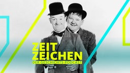 Die Stummfilm-Komiker Stan Laurel (l.) und Oliver Hardy