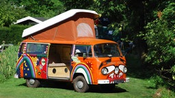 Ein historischer VW-Camping-Bus