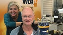 Sven Plöger mit Heike Knispel bei WDR 4. 