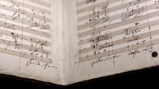 Original-Noten von Ludwig van Beethovens Neunter Sinfonie. 