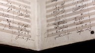 Original-Noten von Ludwig van Beethovens Neunter Sinfonie. 