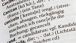 Canceln im Wörterbuch