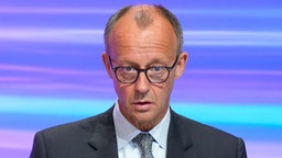 CDU Vorsitzender Friedrich Merz im Portrait bei seinem Impulsvortrag beim Chemie und Pharma Gipfel 2024 des Verbandes der Chemischen Industrie (VCI), Berlin, 12.09.2024