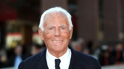 Der Modeschöpfer Giorgio Armani.