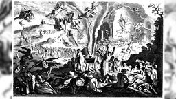 Illustration: Hexensabbat nach Michael Herr (17. Jh.).