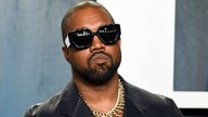 US-Rapper Kanye West - aufgenommen bei der Vanity Fair Oscar Party 2020