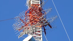 Antenne, Rundfunksender und TV DVB-T Sender des WDR, Langenberg, Nordrhein-Westfalen, Deutschland, Europa