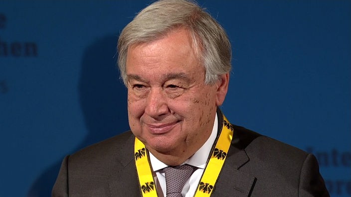 António Guterres erhält den Aachener Karlspreis 2019
