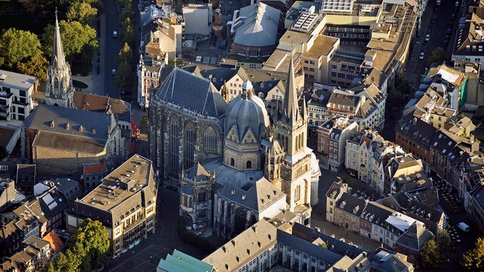 Aachener Dom von oben