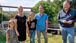 Das Bild zeigt Björn Freitag und Familie Klyk.