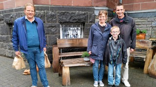 Das Bild zeigt  Familie Heinen und Björn Freitag.
