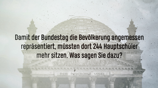 Hauptschüler im Bundestag