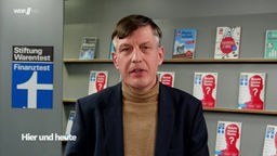 Bernd Brückmann per Videocall zugeschaltet
